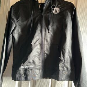Black Disney World Mickey Mouse Windbreaker Jacket